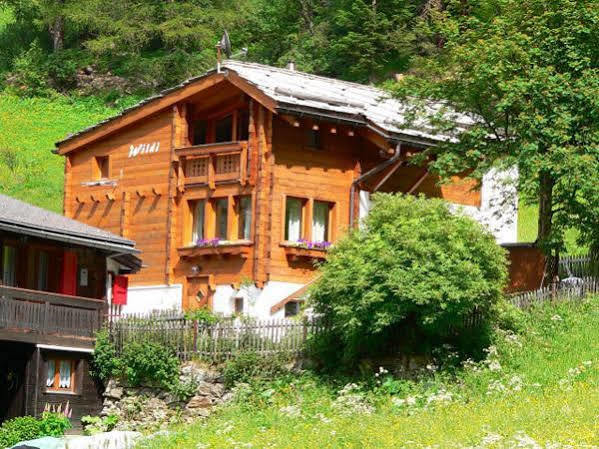 Haus Alpenperle Appartement Saas-Almagell Buitenkant foto